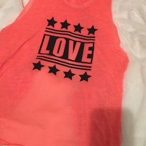 Sheer split back Tank